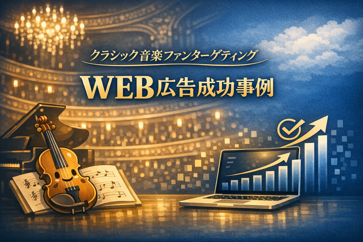 クラシック音楽ファンターゲティング　WEB広告成功事例